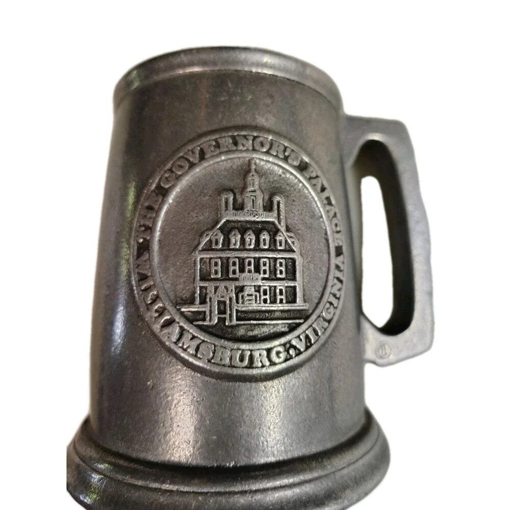 ​Vtg Wilton Armetale RWP Pewter Mug Tankard Governor's Palace Williamsburg VA